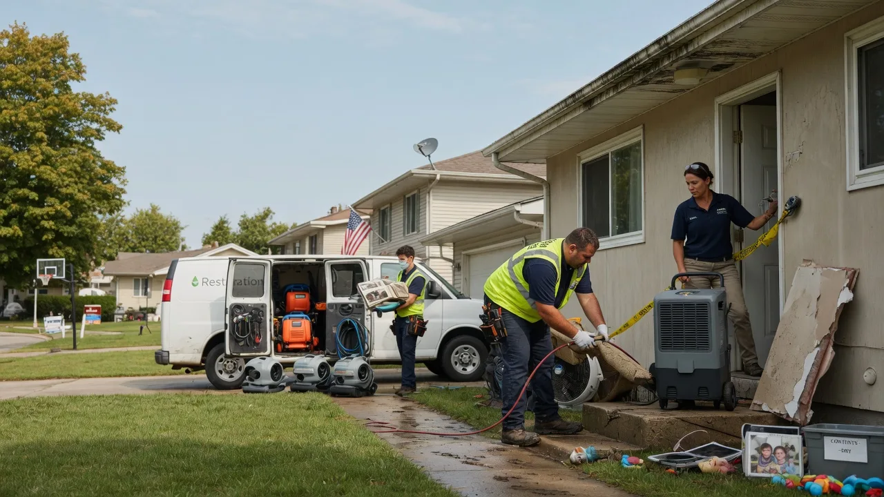 Water Damage Restoration in Cortland, IL near me